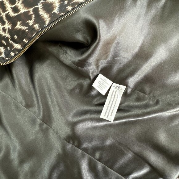 NEW Laura Ashley Leopard Jacket Coat Zip Up M Cheetah Animal Print - Picture 2 of 10